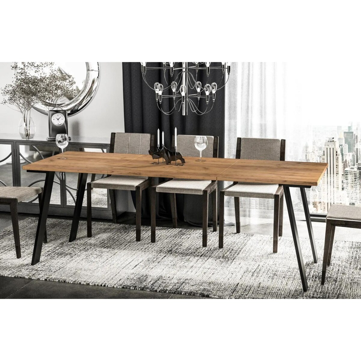 Stół rozkładany LIWIA 130(210)x80 dąb złoty craft