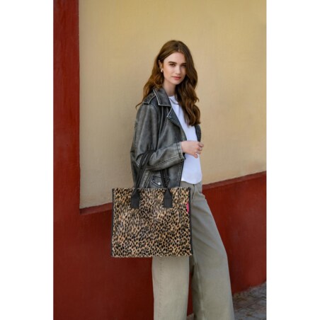 Torba DAILY SHOPPER, leo fake fur