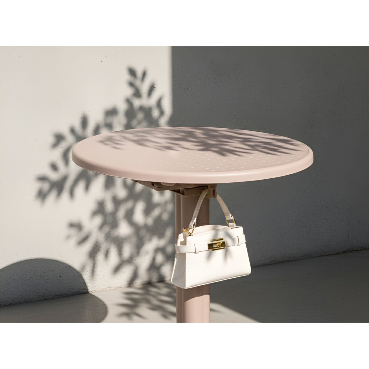 Stolik ogrodowy barowy LEGRENA 60 cm 60 cm Beżowy