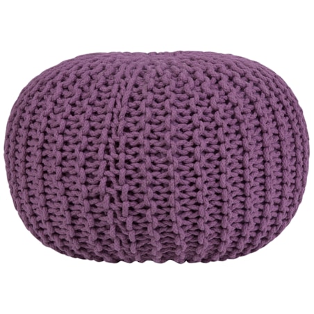 Puf 50 x 35 cm fioletowy CONRAD