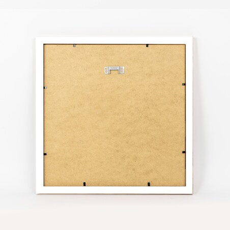 Ramka na zdjęcia 30x30 cm biała rama MDF z plexi do powieszenia pion poziom klasyczna kwadratowa ramka FRAMAI®
