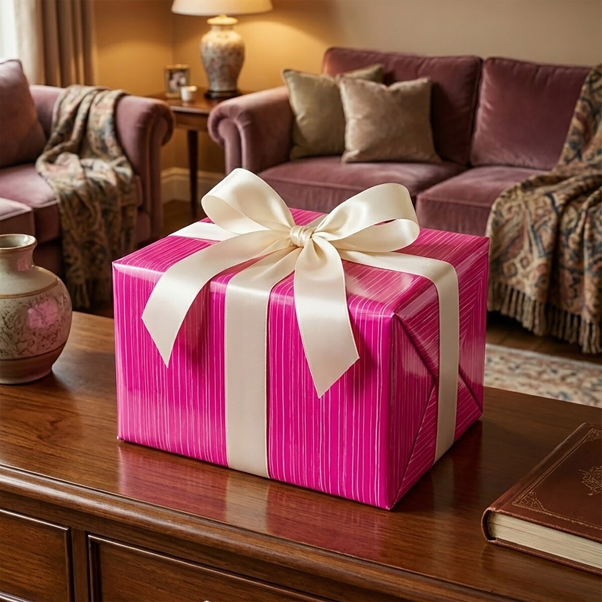 Papier Prezentowy Do Pakowania Prezentów 20 m MEGAROLKA Ozdobny Do Paczek Na Walentynki Urodziny