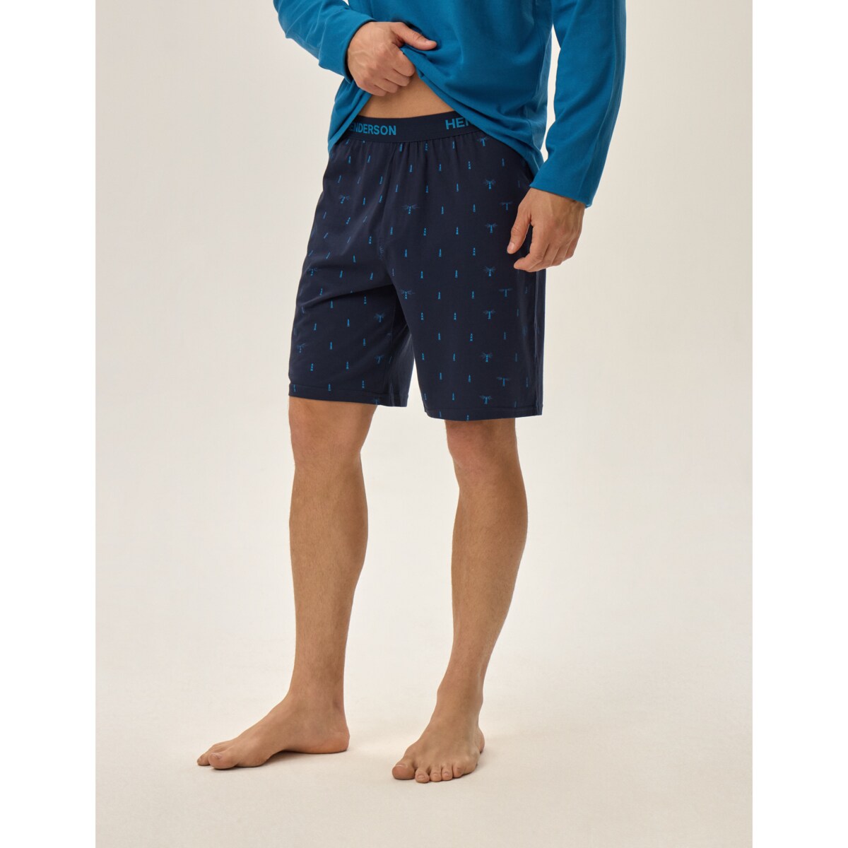 Piżama Jog 41907-55X Niebieska Niebieski, M