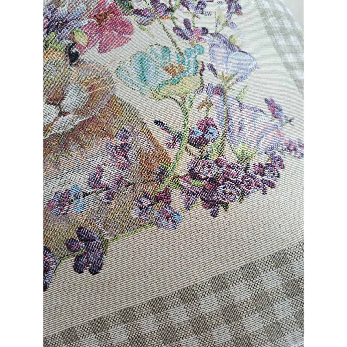 Poszewka Na Poduszkę Jasiek 45X45 Cm Żakardowa Dekoracyjna Ozdobna Wielkanocna