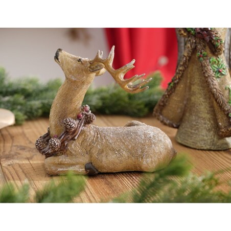 VILLA ITALIA Renifer Figurka świąteczna 18 cm GIVRE