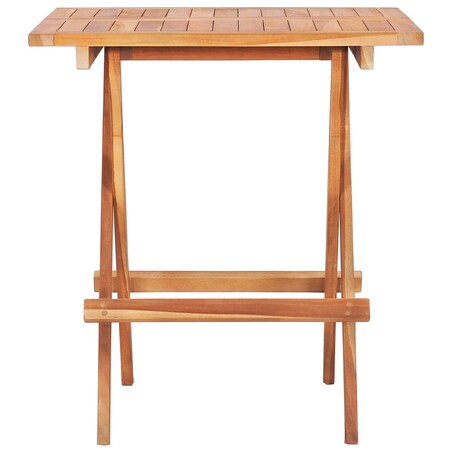 vidaXL Składany stolik bistro, 60x60x65 cm, lite drewno tekowe