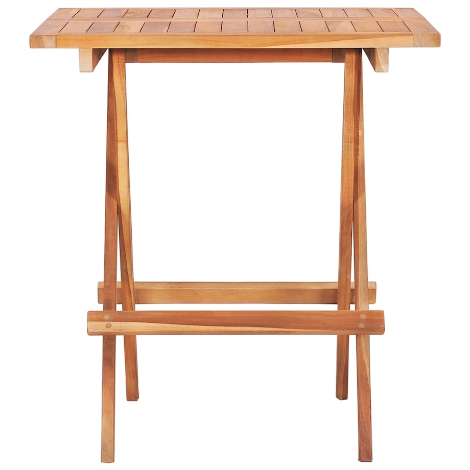 vidaXL Składany stolik bistro, 60x60x65 cm, lite drewno tekowe