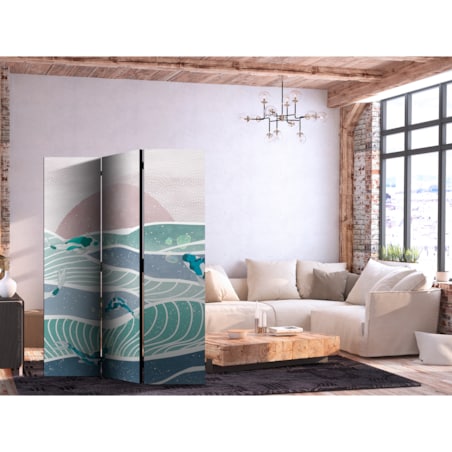 Parawan Jednostronny Malowniczy Krajobraz Z Rybami 135x172cm