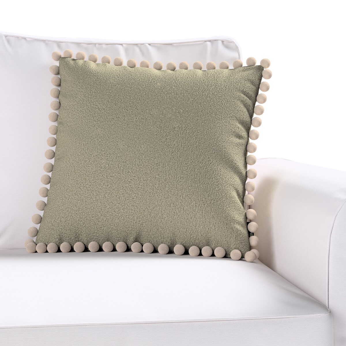 Poszewka Wera na poduszkę 45x45 ciemno beżowa bukla