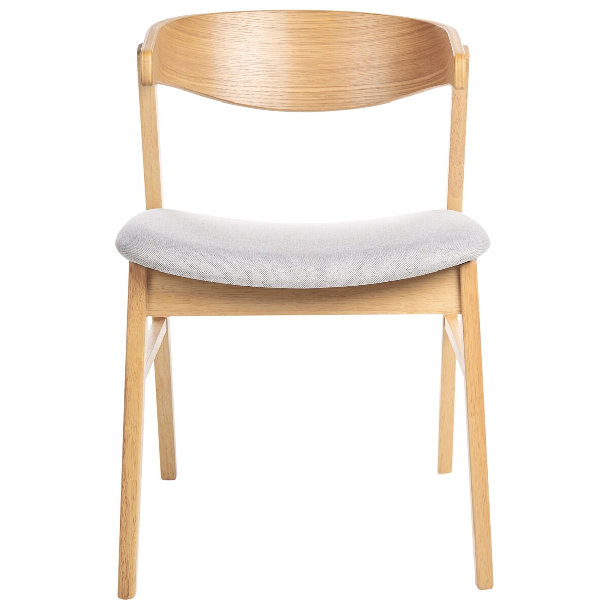 Zestaw 2 krzeseł do jadalni LILLY Drewno Jasnoszary