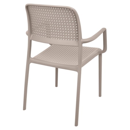 Krzesło SPARK KH010100324 z podłokietnikami brązowe