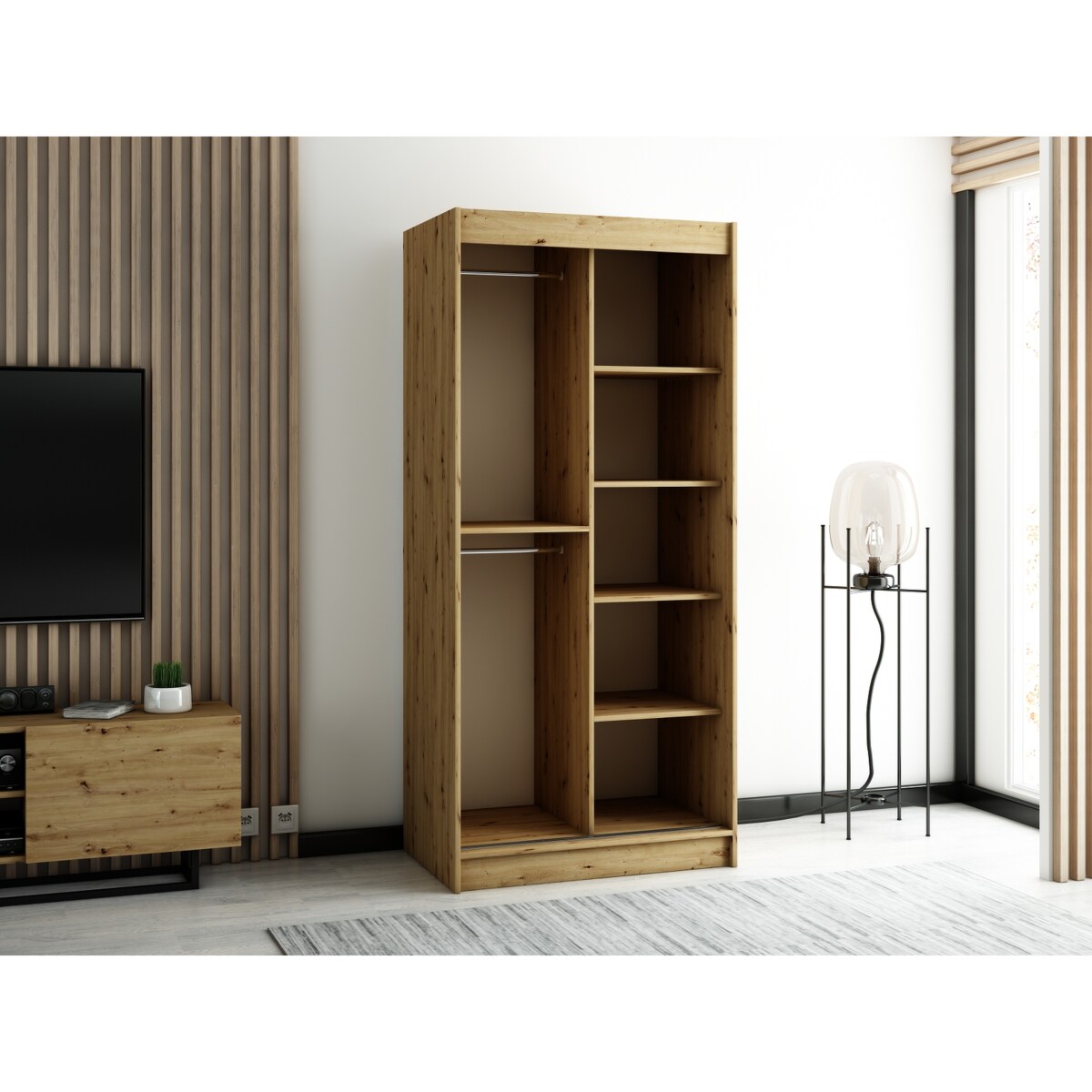 Szafa przesuwna Garderoba LAMELO 1 100 artisan