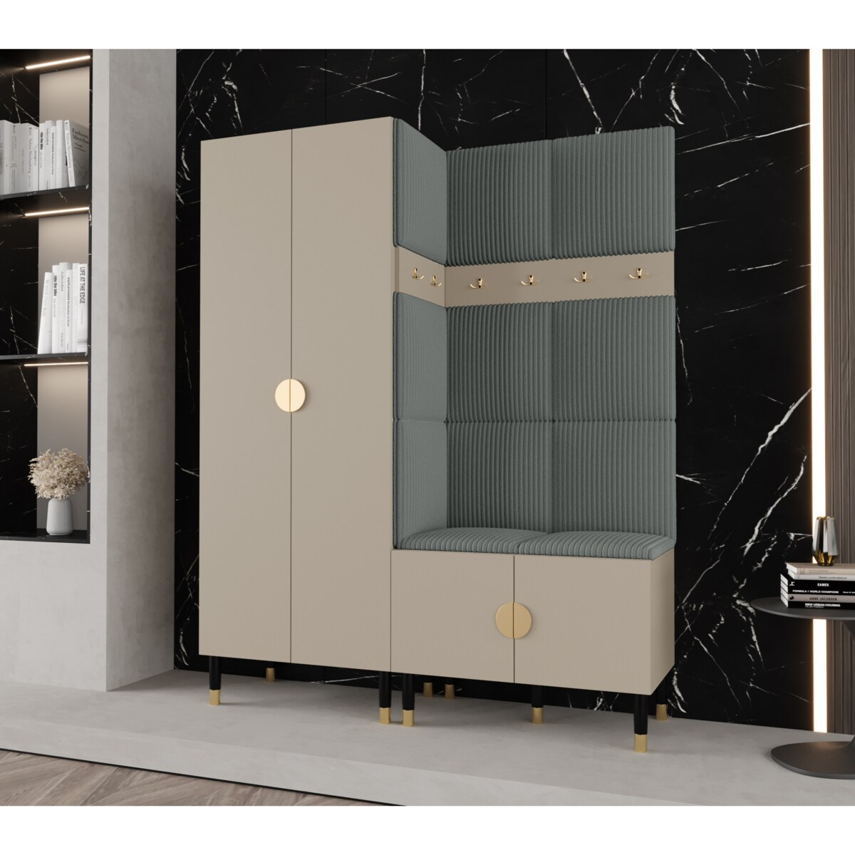 Garderoba do przedpokoju Abiks PALERMO 2 kaszmir+poso60