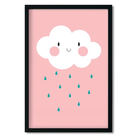 Plakat dla dzieci Chmurka różowa 40x50