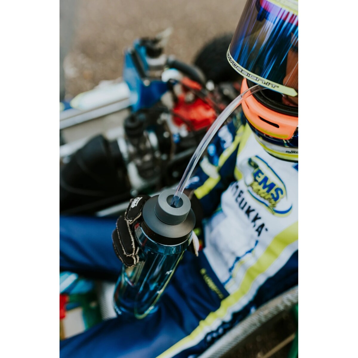 Nakrętka Monza lid do butelki Kambukka Grey/Black słomka do picia na rower