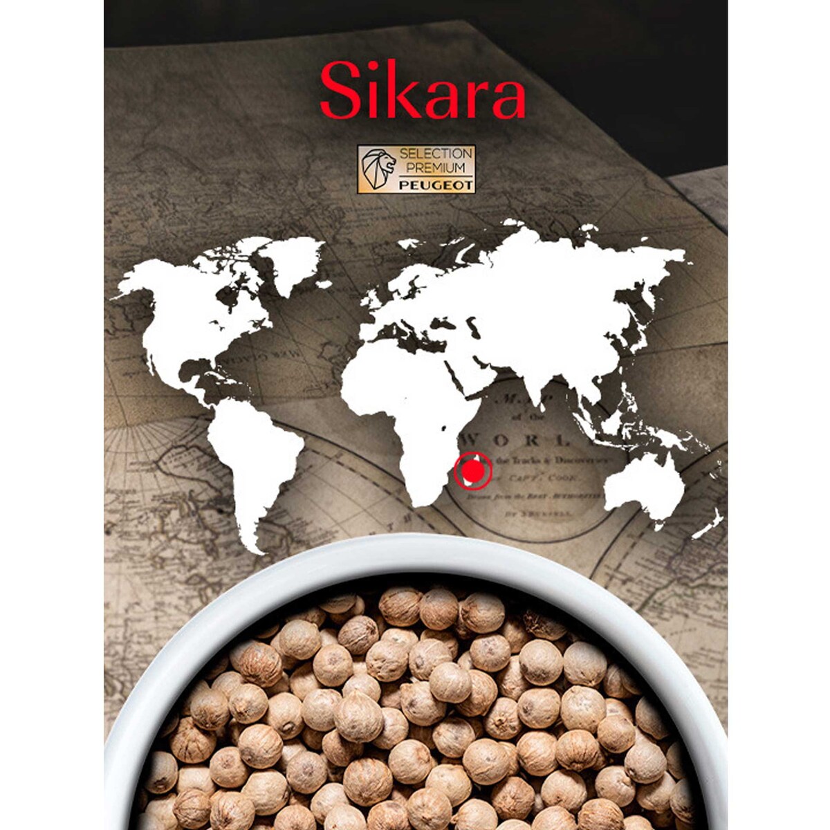 SIKARA Pieprz biały Madagaskar 60 g / PEUGEOT