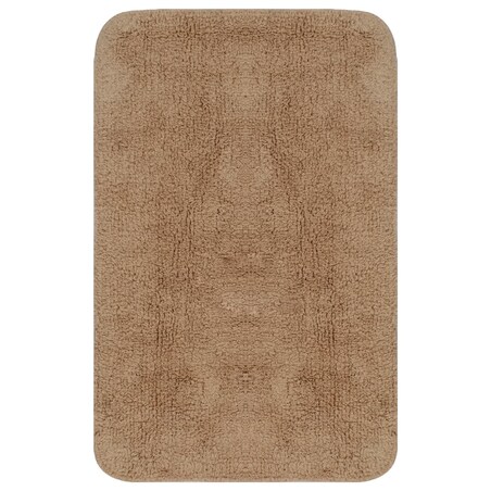 vidaXL 3-częściowy zestaw mat łazienkowych, tkanina, beż