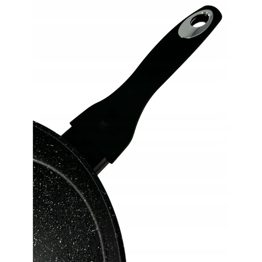 Patelnia Do Smażenia Granitowa 18 Cm Z Pokrywką Nieprzywierająca Na Indukcję Gaz