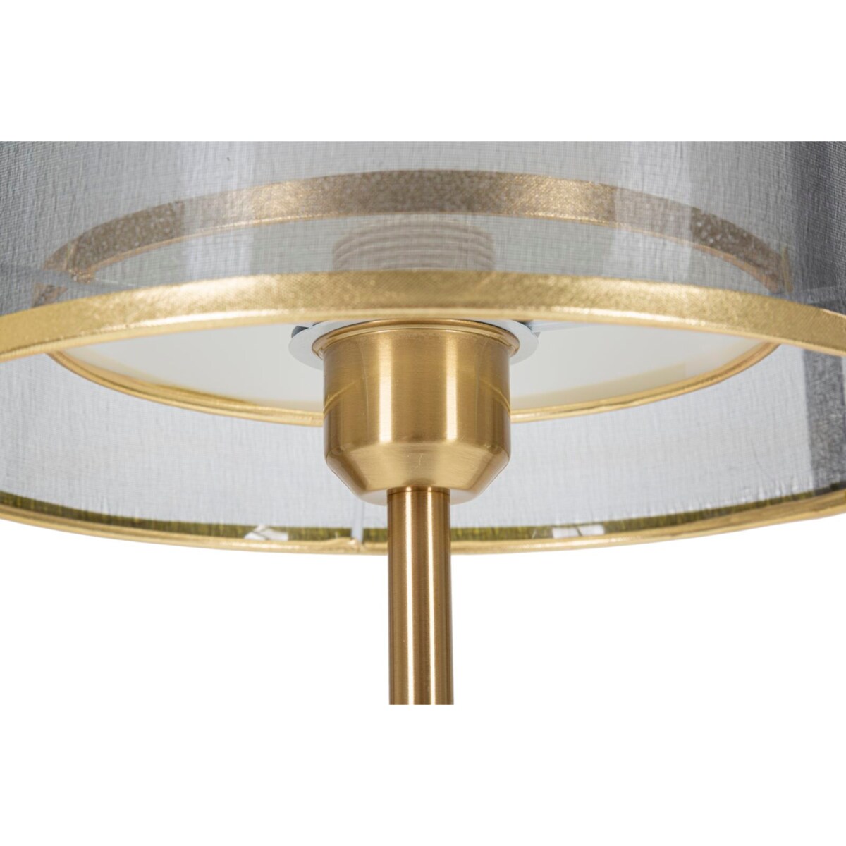 Metalowa lampka stołowa z podwójnym kloszem, Ø 25 cm