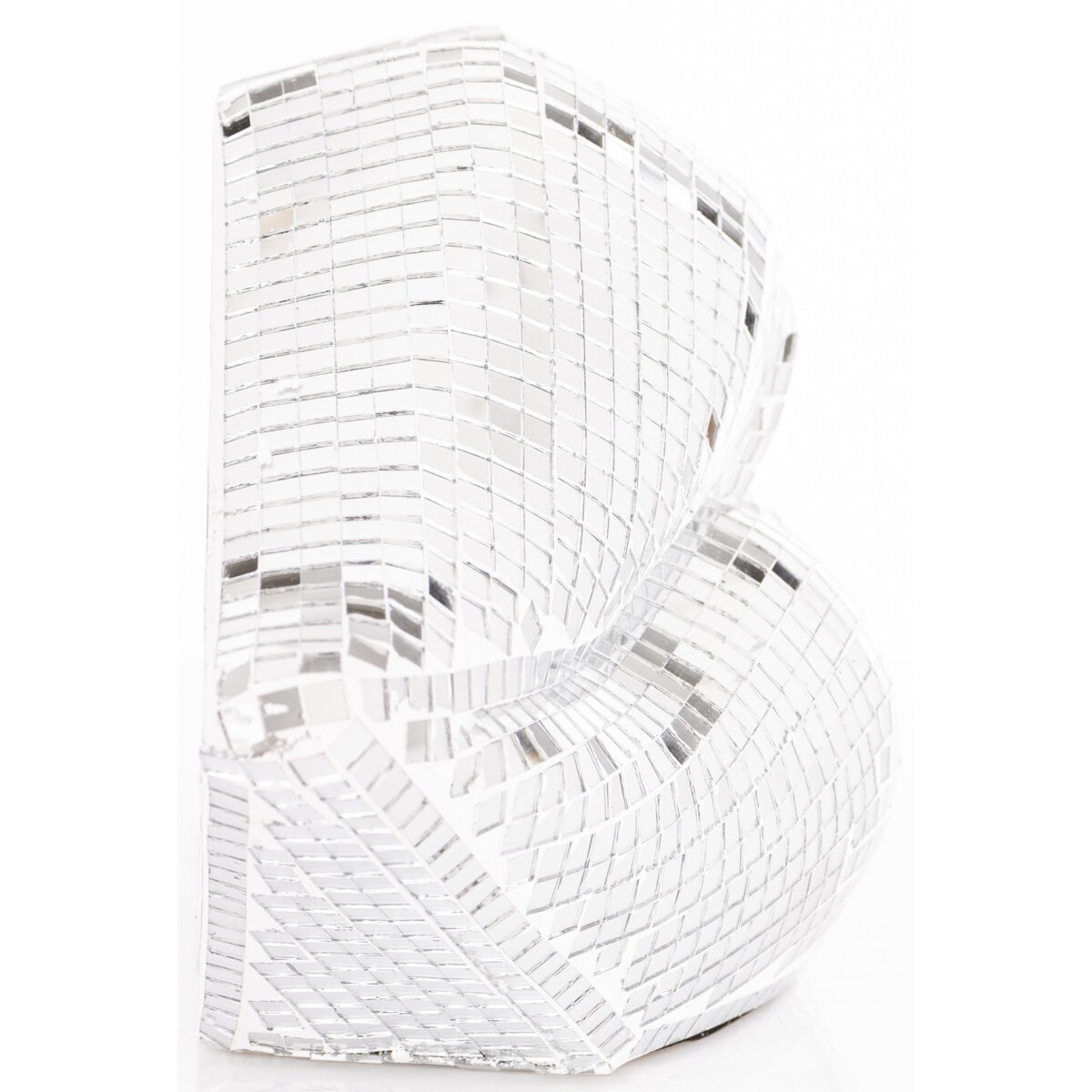 Dekoracja - srebrne USTA 15,5x33x10 cm