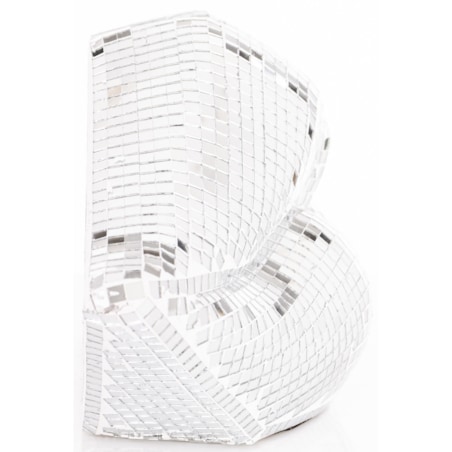 Dekoracja - srebrne USTA 15,5x33x10 cm