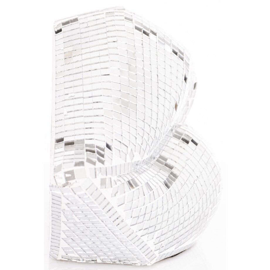 Dekoracja - srebrne USTA 15,5x33x10 cm