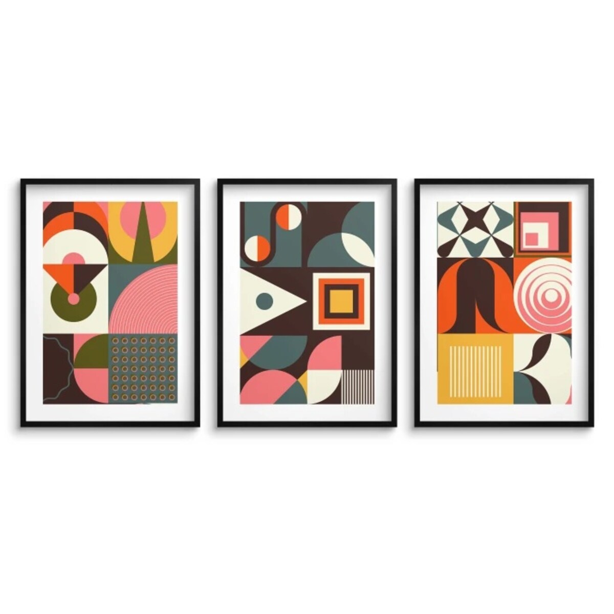 Plakaty na ścianę z ramkami Nowoczesne obrazy ścienne Geometria Abstrakcja