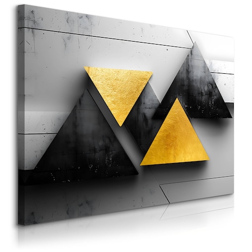 Obraz Ścienny Do Salonu Kształty Geometryczne Abstrakcja Efekt 3D 120x80cm