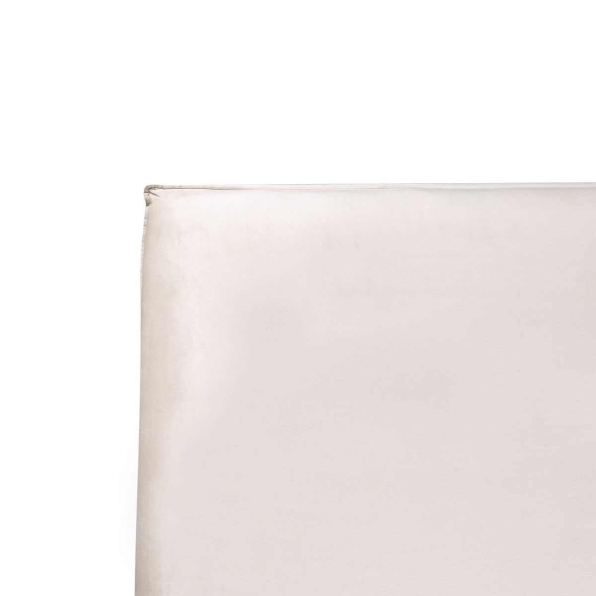 Łóżko wodne Welur LAVAUR 160 x 200 cm Złamana biel