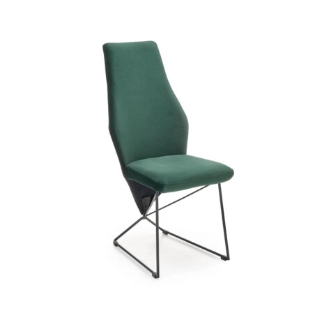 Krzesło K485 VELVET ciemnozielone