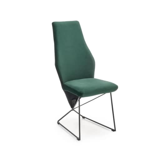 Krzesło K485 VELVET ciemnozielone