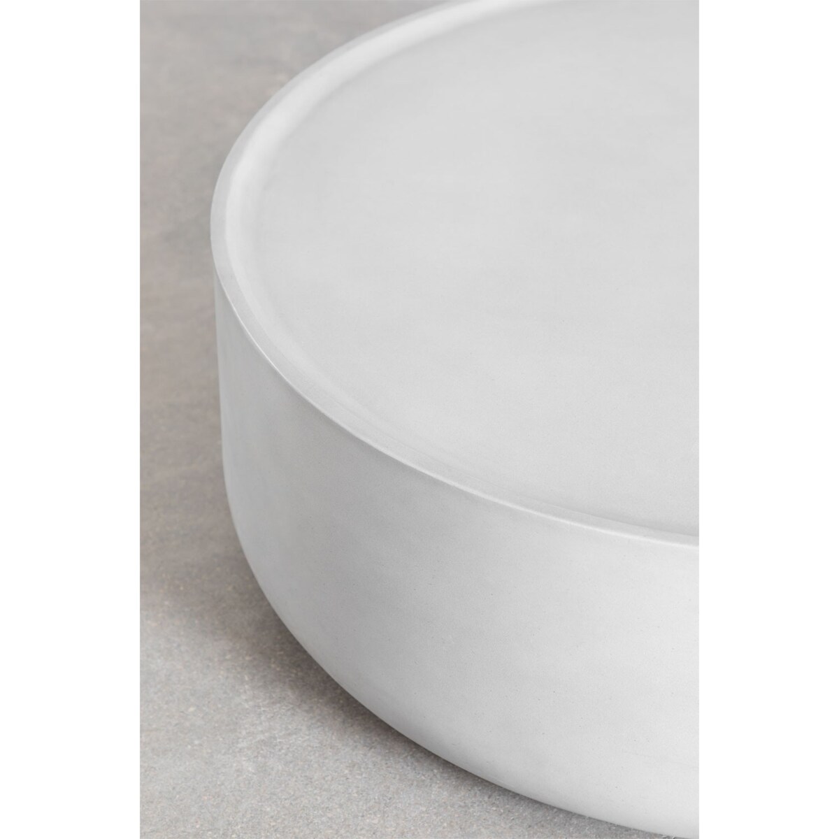 Cementowy stolik kawowy szary Drullo 80 cm