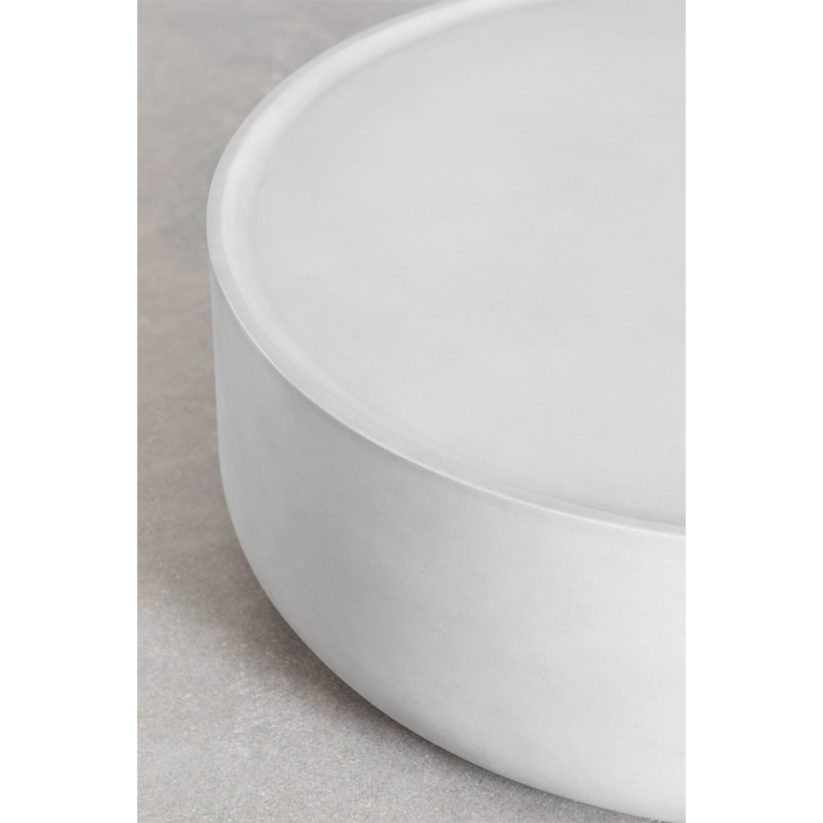 Cementowy stolik kawowy szary Drullo 80 cm