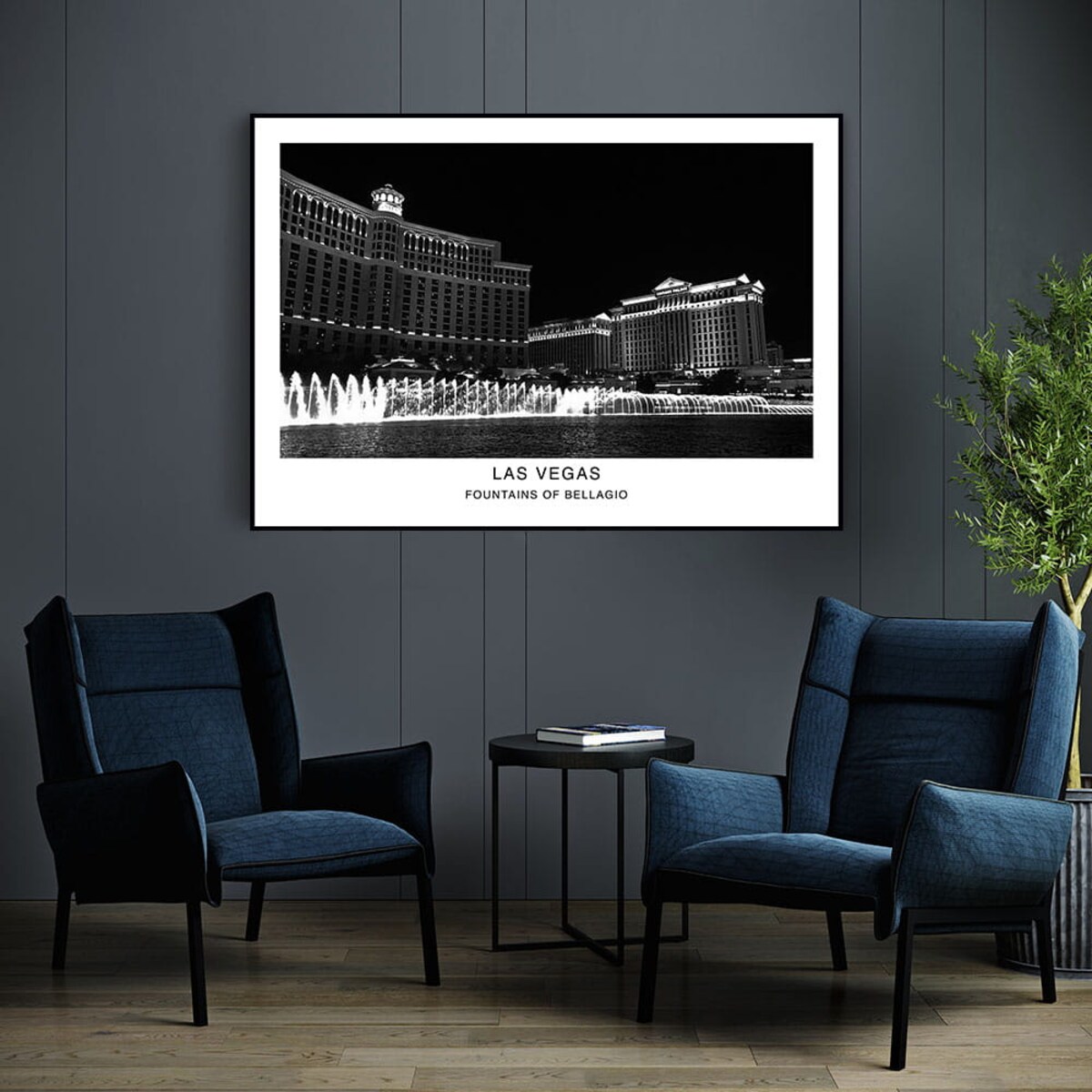 plakat fountains of bellagio las vegas 30x40 cm