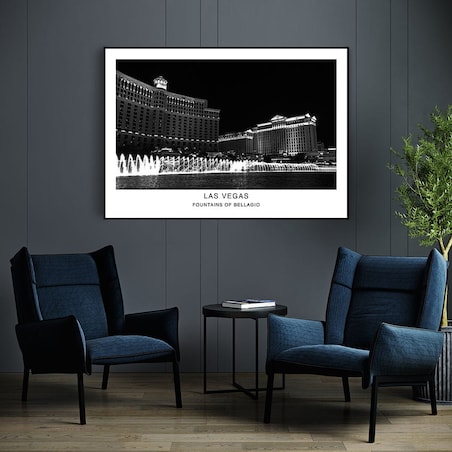 plakat fountains of bellagio las vegas 30x40 cm