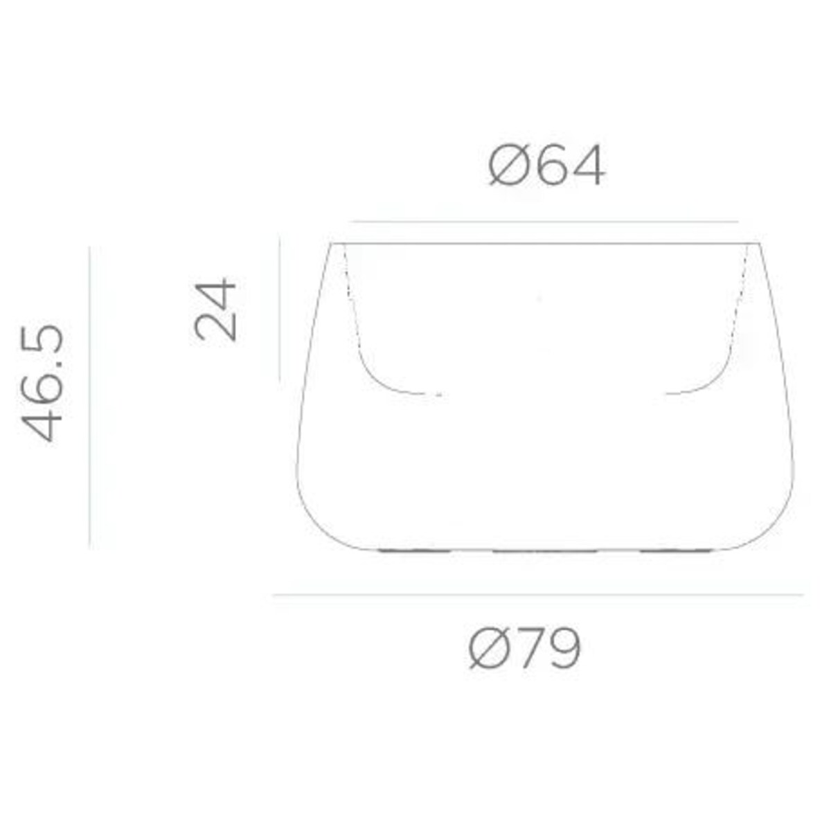 Donica zewnętrzna Palmera LUMPA080OFNW King Home zmienna barwa IP65 biała
