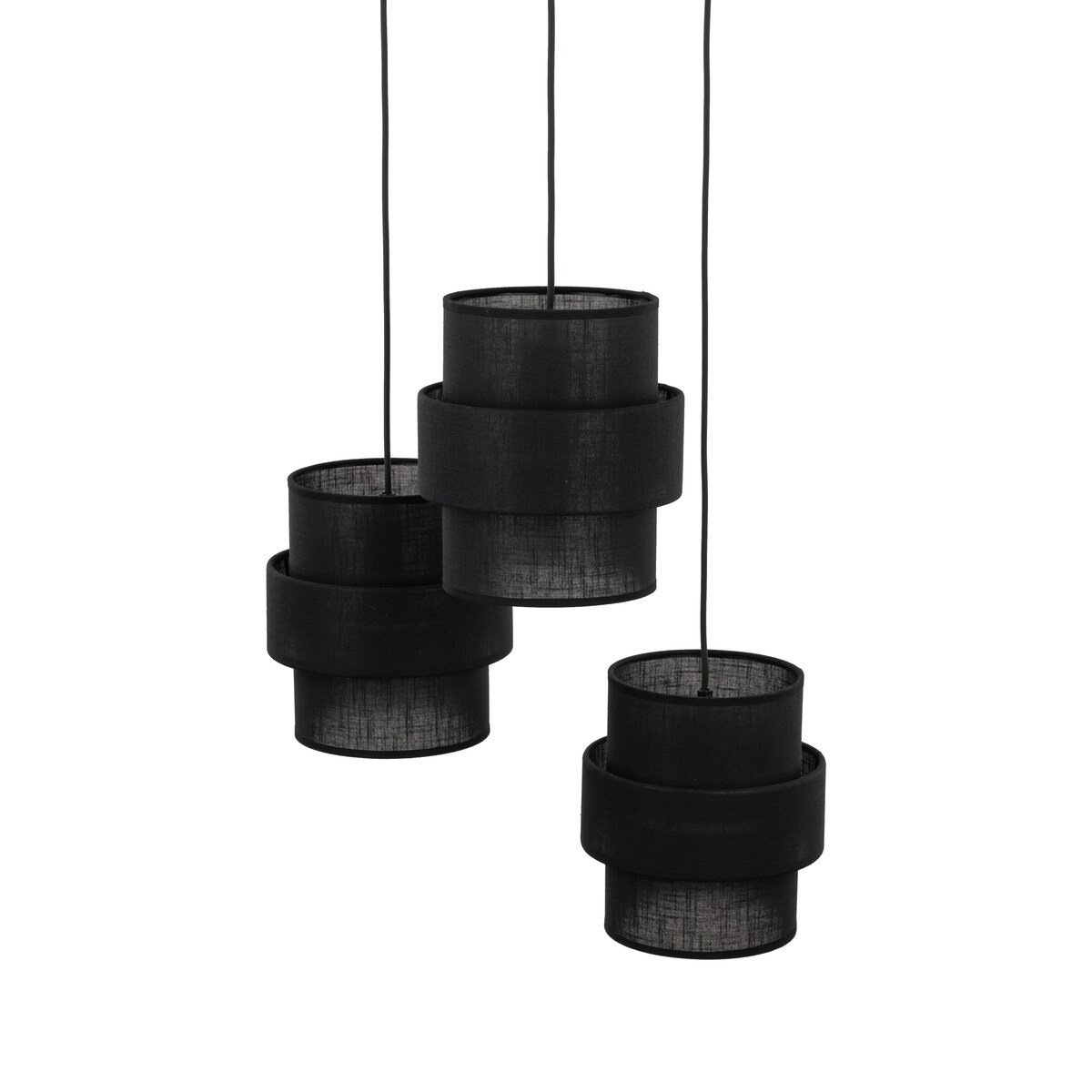 Lampa wisząca CALISTO BLACK 5981 TK Lighting czarna 3xE27 regulowana nowoczesna do salonu i jadalni
