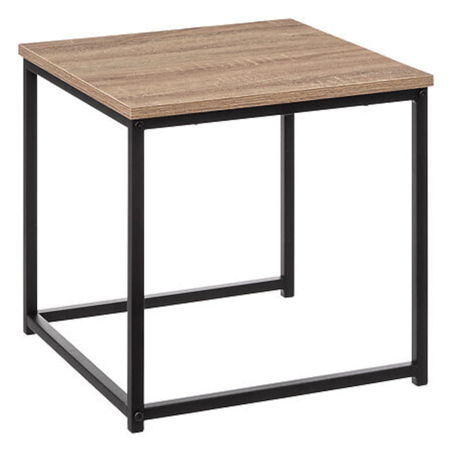 ZESTAW 2 STOLIKÓW Aliaj z efektem naturalnego dębu