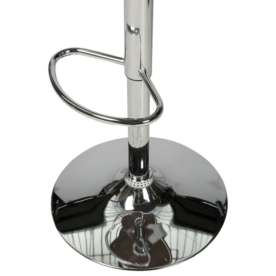 Hoker barowy regulowany ekoskóra biały ROTTERDAM