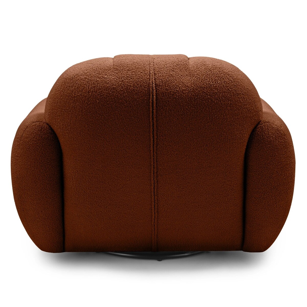 Fotel obrotowy 77x106x85 PALLASS bouclé miedziany