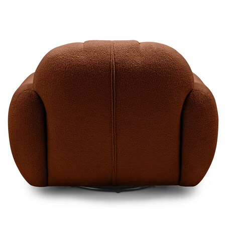 Fotel obrotowy 77x106x85 PALLASS bouclé miedziany