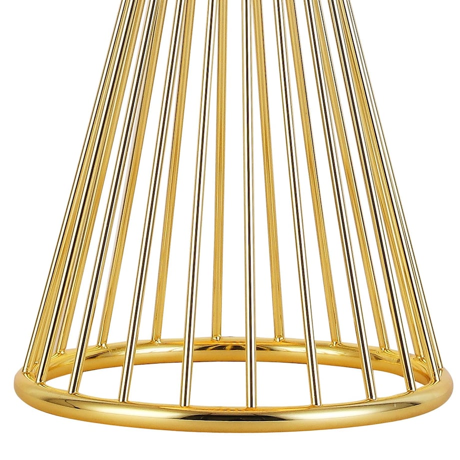 Lampa stołowa hampton Filo MT1235 Step druciana złota czarna