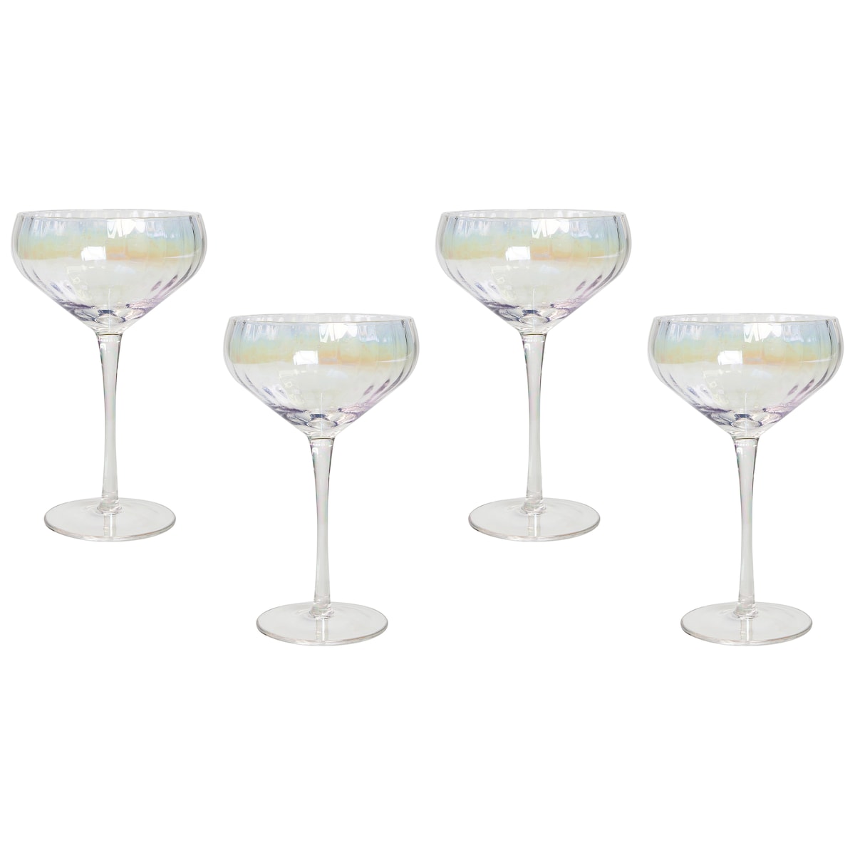 Zestaw 4 pucharków do szampana MORGANITE 300 ml Przezroczysty
