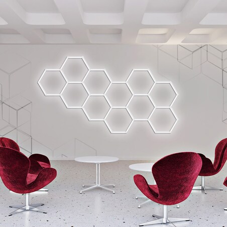 Plafon Light Prestige Geometric biały LED 4000K 1 szt.