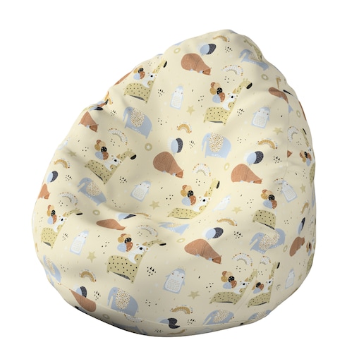 Worek do siedzenia Bowli, beżowy, Ø50 x 85 cm, Magic Collection