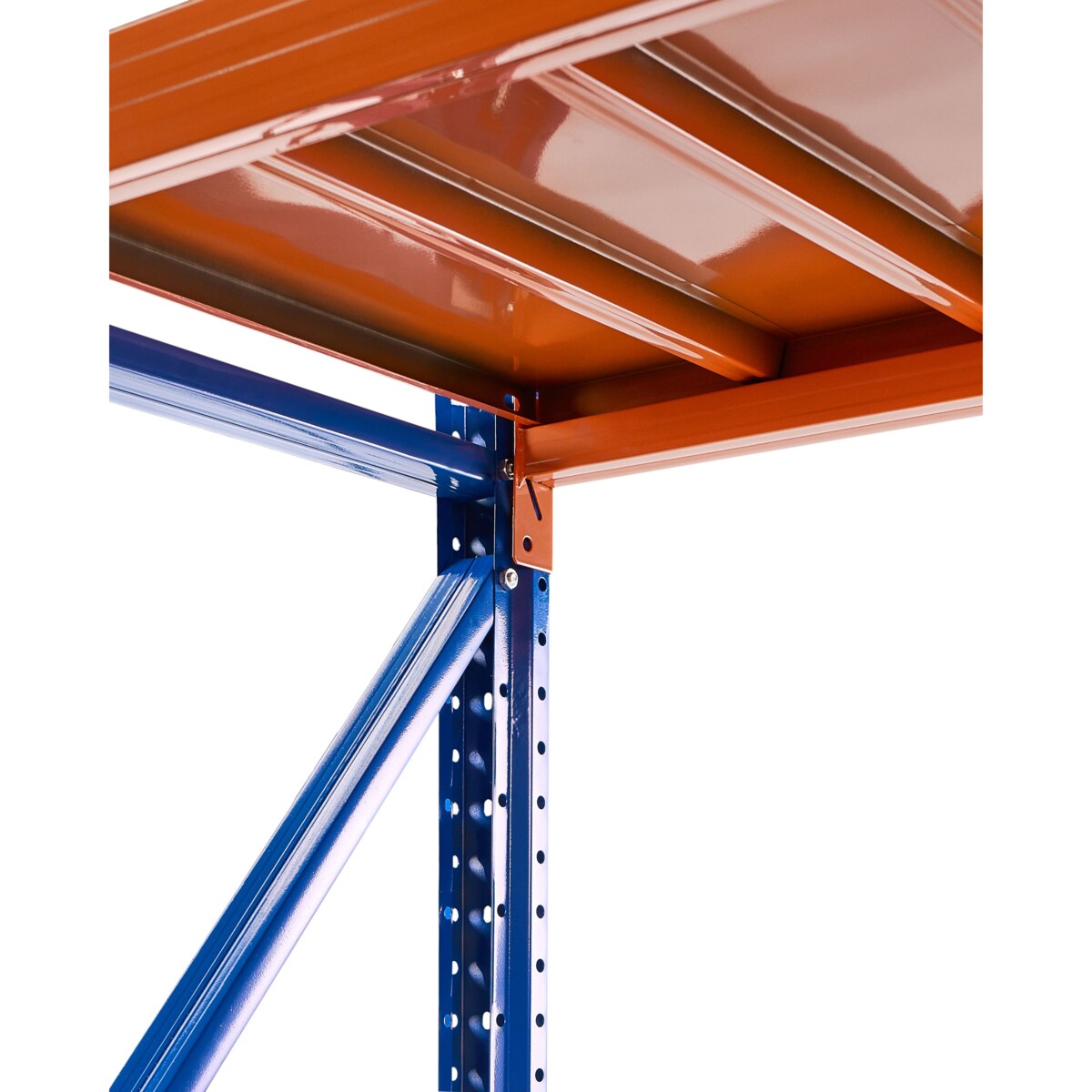 Regał magazynowy FIUGGI Metal 150 cm 60 cm Pomarańczowy