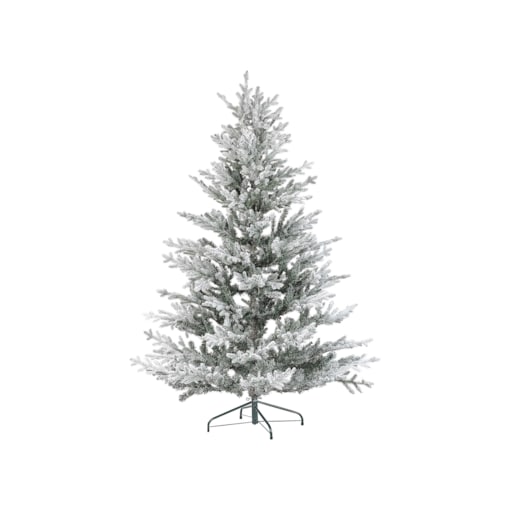 Ośnieżona sztuczna choinka 180 cm biała BRISCO