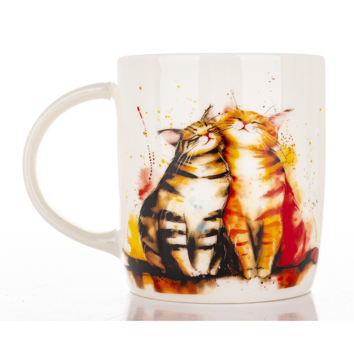 Kubek porcelanowy 350 ml koty 9x12,5x8,5 cm GATTI