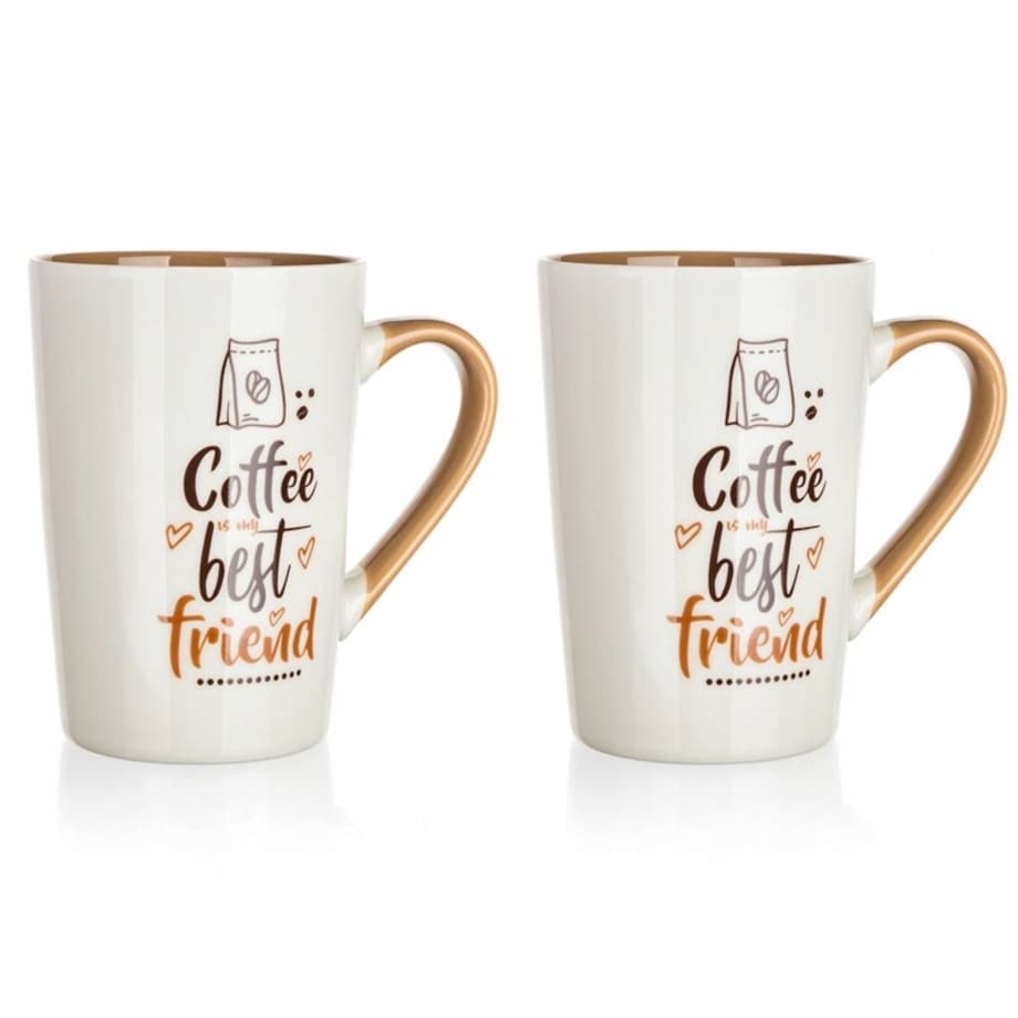 KUBEK 2 x 450 ml na kawę napoje herbatę latte prezent pracy mamy friends