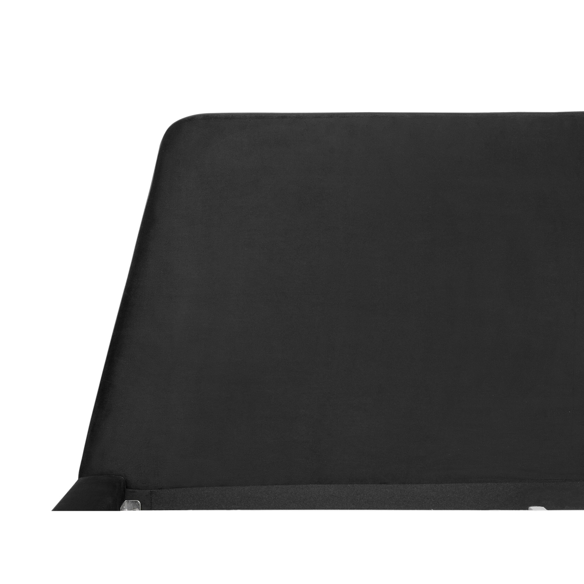 Łóżko welurowe 180 x 200 cm czarne VIENNE